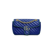 Gucci Blue Small Marmont Bag - Jiaxyk